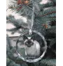 Siamese - crystal bauble with a photo, photo of a cat in crystal, personalized Christmas tree ornament by Art-Dog brand