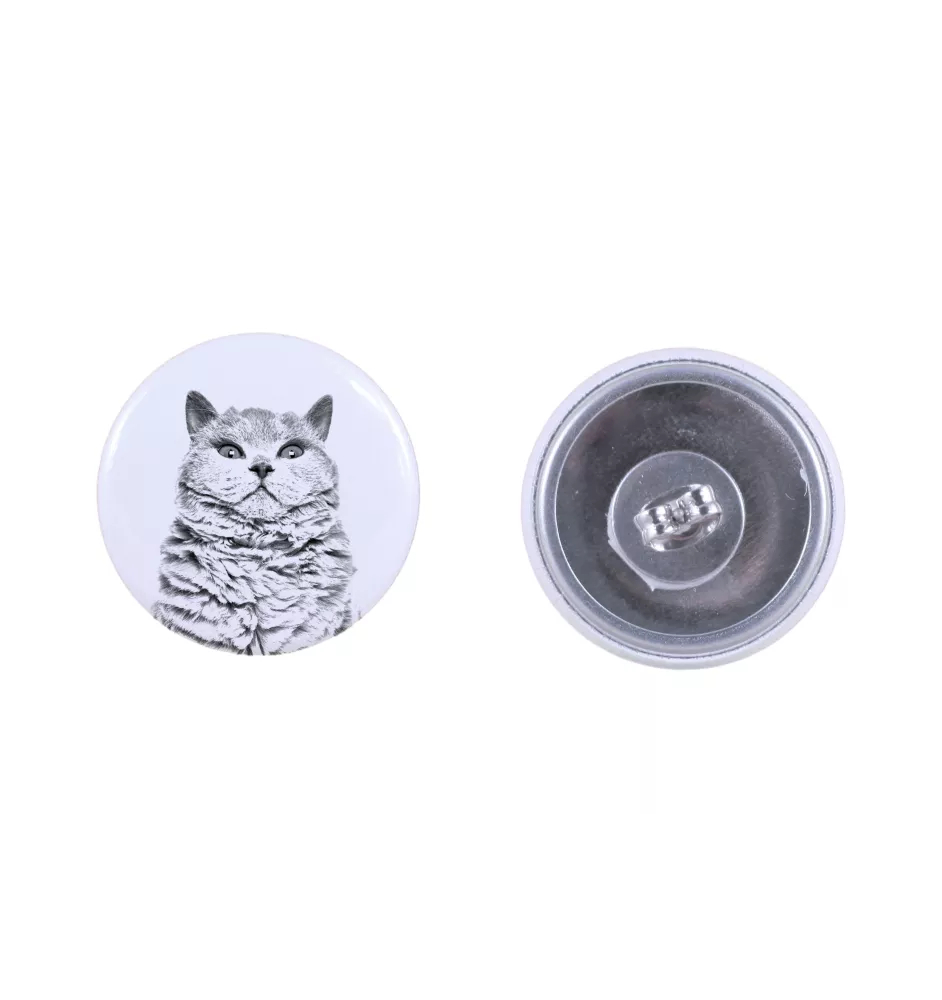 Selkirk Rex Cat Shorthaired - earrings with a beloved cat, own photo, perfect gadget for cat lovers from the Art.-Dog brand.