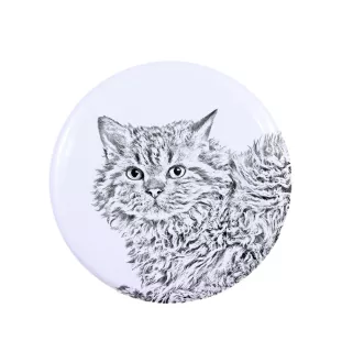 Selkirk Rex Katze Langhaar - Sammlung von einzigartigen Magneten, eigenes Foto, Marke Art-Dog