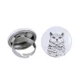 Selkirk Rex Cat Shorthaired - unique ring, handmade, women's jewelry by Art-Dog