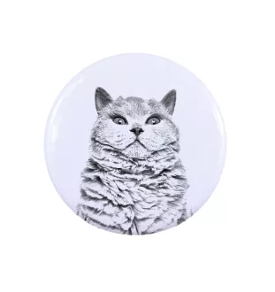 Chat Selkirk Rex à poil court - une bague unique, faite à la main, bijoux pour femmes de la marque Art-Dog