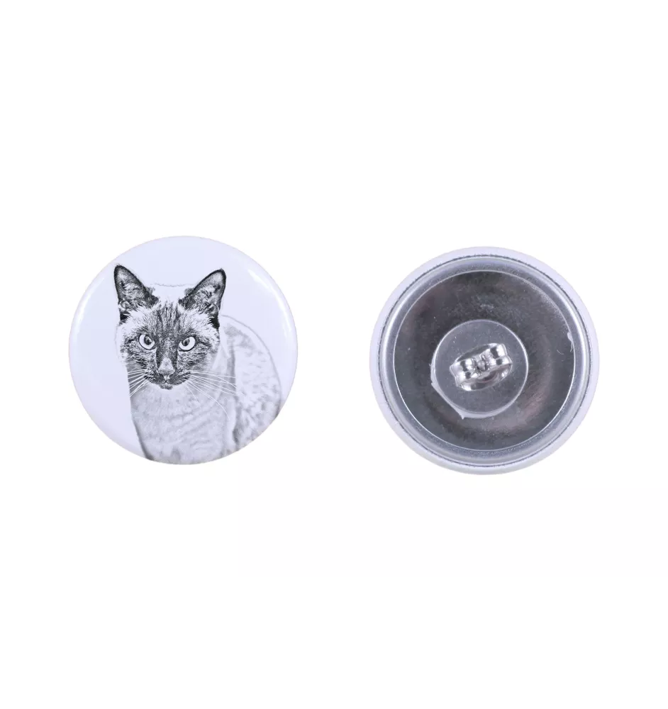 Siamese - earrings with a beloved cat, own photo, perfect gadget for cat lovers from the Art.-Dog brand.