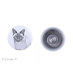 Siam - Ohrringe mit geliebter Katze, eigenes Foto, perfektes Accessoire für Katzenliebhaber von der Marke Art.-Dog