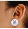 Siamois - boucles d'oreilles avec votre chat bien-aimé, photo personnelle, accessoire parfait pour les amoureux des chats de la marque Art.-Dog