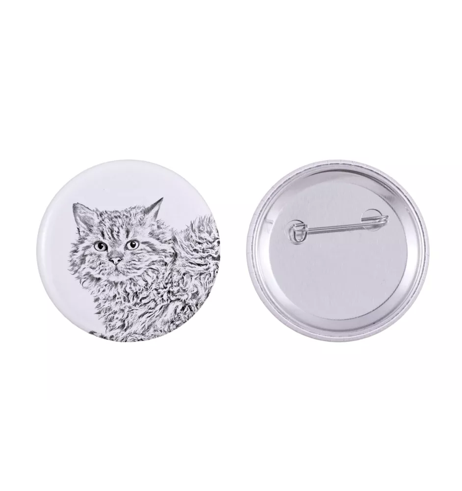 Selkirk Rex Cat Longhaired - collection of unique magnets, own photo, Art-Dog brand