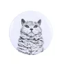Selkirk Rex Cat Shorthaired - collection of unique magnets, own photo, Art-Dog brand