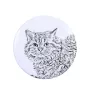 Selkirk Rex Katze Langhaar - Sammlung von einzigartigen Magneten, eigenes Foto, Marke Art-Dog