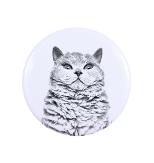 Selkirk Rex Katze Kurzhaar - Sammlung von einzigartigen Magneten, eigenes Foto, Marke Art-Dog
