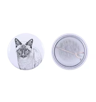 Siam Rucksack decoration, personalized badge, perfect gadget for animal lovers from the Art-Dog brand