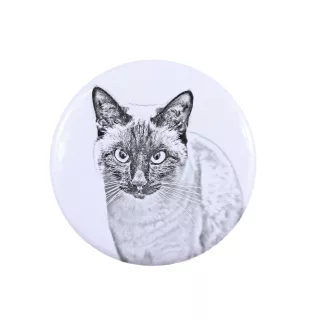 Siam Rucksack decoration, personalized badge, perfect gadget for animal lovers from the Art-Dog brand