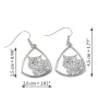 Selkirk Rex Cat Longhaired - cat earrings, hanging earrings with a picture, personalized jewelry with Art-Dog brand print.