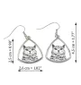 Chat Selkirk Rex à poil court - boucles d'oreilles avec un chat, boucles d'oreilles pendantes avec une image, bijoux personnalisés avec l'impression de la marque Art-Dog