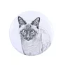 Siamese - collection of unique magnets, own photo, Art-Dog brand