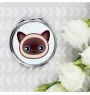 Siamese - pocket mirror for a purse by Art-Dog