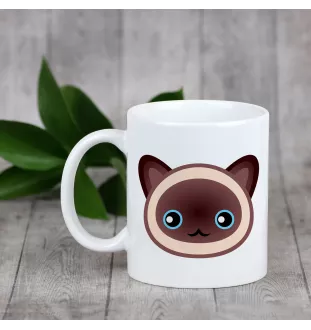 Siam - Tasse mit Grafik und Aufschrift der Marke Art-Dog