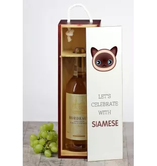 Siam - Weinkiste mit Grafik und Aufschrift der Marke Art-Dog