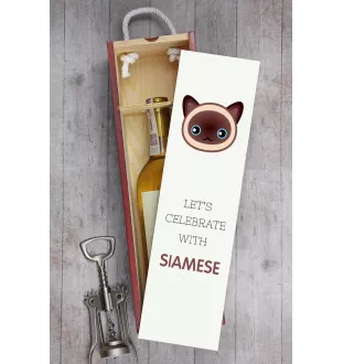 Siamese - wine box with graphics and the brand name Art-Dog