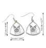 Siamois - boucles d'oreilles avec un chat, boucles d'oreilles pendantes avec une image, bijoux personnalisés avec l'impression de la marque Art-Dog