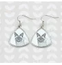 Siamois - boucles d'oreilles avec un chat, boucles d'oreilles pendantes avec une image, bijoux personnalisés avec l'impression de la marque Art-Dog