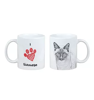 Siam - Tasse mit Katze, entzückende Tasse mit Grafik, Geschenk mit Ihrem Foto von der Marke Art-Dog