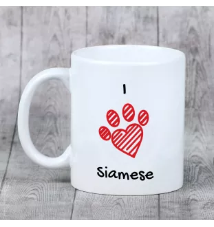 Siamois - tasse avec un chat, une tasse adorable avec une illustration, un cadeau avec votre photo de la marque Art-Dog