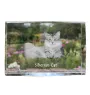 Chat de Sibérie - cristal avec une photo de chat, photo sous verre, exposition moderne de la marque de photos Art-Dog