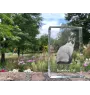 Chat Snowshoe - cristal avec une photo de chat, photo sous verre, exposition moderne de la marque de photos Art-Dog