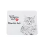 Siberian Cat - mouse pad with print, personalized cat pad, unique gadget for an office worker from the Art-Dog brand
