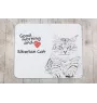 Chat de Sibérie - tapis de souris imprimé, tapis de souris personnalisé avec un chat, un gadget unique pour un employé de bureau de la marque Art-Dog