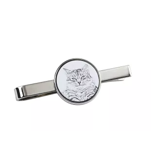 Sibirische Katze - Krawattenklammer mit Katzenmotiv, personalisierter Krawattenclip, einzigartiges Geschenk für Männer von der Marke Art-Dog
