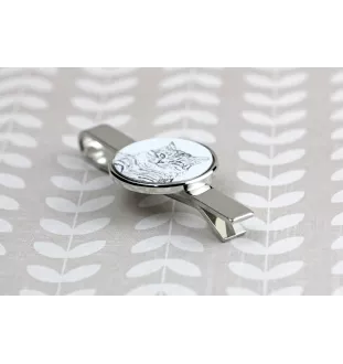 Siberian Cat - cat tie clip, personalized tie clip, unique gift for men from Art-Dog brand