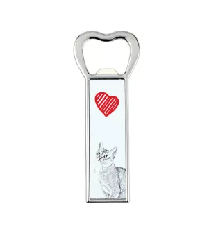 Chat Singapour - ouvre-bouteille avec un chat, ouvre-bouteille personnalisé pour le réfrigérateur, cadeau unique pour homme de la marque Art-Dog