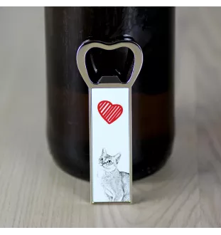 Singapura Katze - Flaschenöffner mit Katze, personalisierter Kühlschranköffner, ein einzigartiges Geschenk für Männer von der Marke Art-Dog.