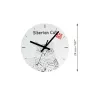 Siberian Cat - wall clock with a cat, shelf clock with a print, personalized home decoration from the Art-Dog brand