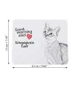 Chat Singapour - tapis de souris imprimé, tapis de souris personnalisé avec un chat, un gadget unique pour un employé de bureau de la marque Art-Dog