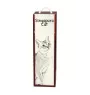 Chat Singapour - boîte à vin avec un chat, boîte à alcool avec une illustration, boîte personnalisée pour cadeau de la marque Art-Dog