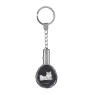 Sibirische Katze - Fob with cat photo, crystal key ring in gift box, unique gift by Art-Dog brand