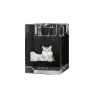 Sibérien - Bougeoir avec photo de chat, porte bougie en cristal, cadeau personnalisé par la marque Art-Dog