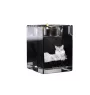 Sibérien - Bougeoir avec photo de chat, porte bougie en cristal, cadeau personnalisé par la marque Art-Dog