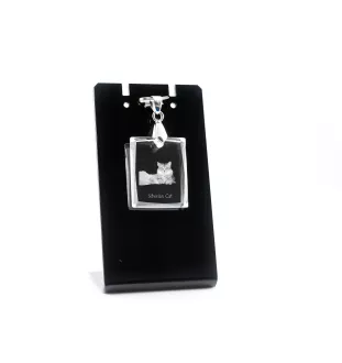Chat de Sibérie - Crystal cat pendant, photo necklace, unique jewellery by Art-Dog