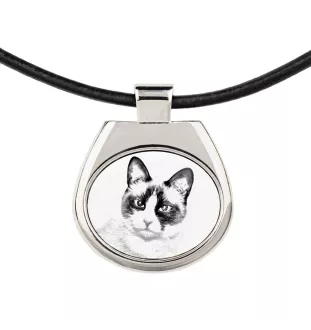 Chat Snowshoe - collier avec un chat, pendentif personnalisé avec une photo, collier unique pour hommes et femmes de la marque Art-Dog