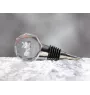 Siberian Cat - Bottle stopper, crystal wine stopper with cat photo, personalised gift for bartender by Art-Dog brand