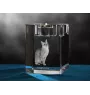 Singapura - Candle holder with cat photo, crystal tealight holder, personalised gift by Art-Dog brand