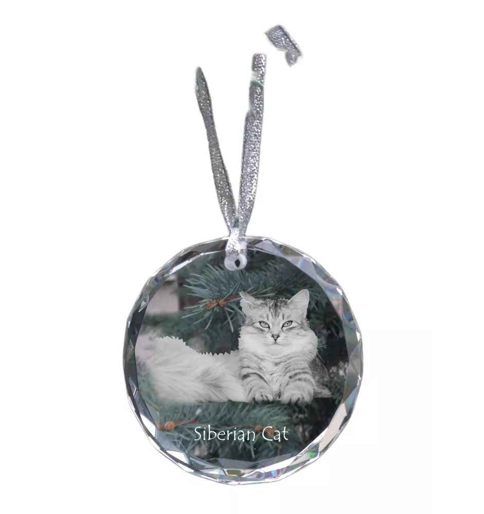 Syberyjski medal kryształowy z kotem Art-Dog