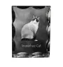 Chat Snowshoe - cristal avec une photo de chat, une statuette en verre avec une photo, un cadre exceptionnel avec une photo de la marque Art-Dog