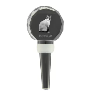 Snowshoe  grubszy stopper do wina z kotem Art-Dog