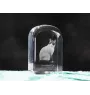 Chat Snowshoe - un cube en cristal avec une photo, une photo de chat dans le cristal, un presse-papiers cubique de la marque Art-Dog
