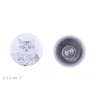 Chat de Sibérie - boucles d'oreilles avec votre chat bien-aimé, photo personnelle, accessoire parfait pour les amoureux des chats de la marque Art.-Dog