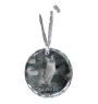 Chat Singapour - boule de Noël en cristal avec une photo, photo d'un chat dans le cristal, décoration personnalisée pour sapin de Noël de la marque Art-Dog