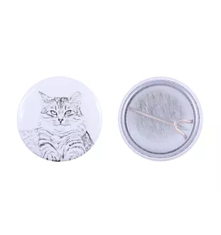 Sibirische Katze Rucksack decoration, personalized badge, perfect gadget for animal lovers from the Art-Dog brand